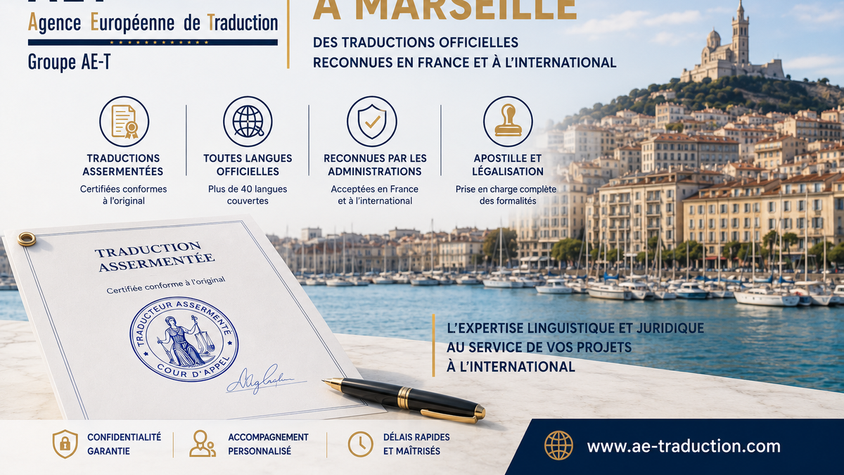 alt="Traductions assermentées à Marseille pour documents administratifs, juridiques et officiels"